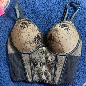 Victoria's Secret Push-up Beautifully Embellished Sparkle Bustier Top